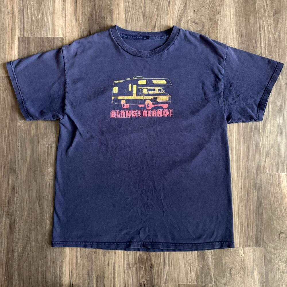 Spring Breakers 2012 Movie Alien T-Shirt Men's Size L Faded Blang Blang Rare